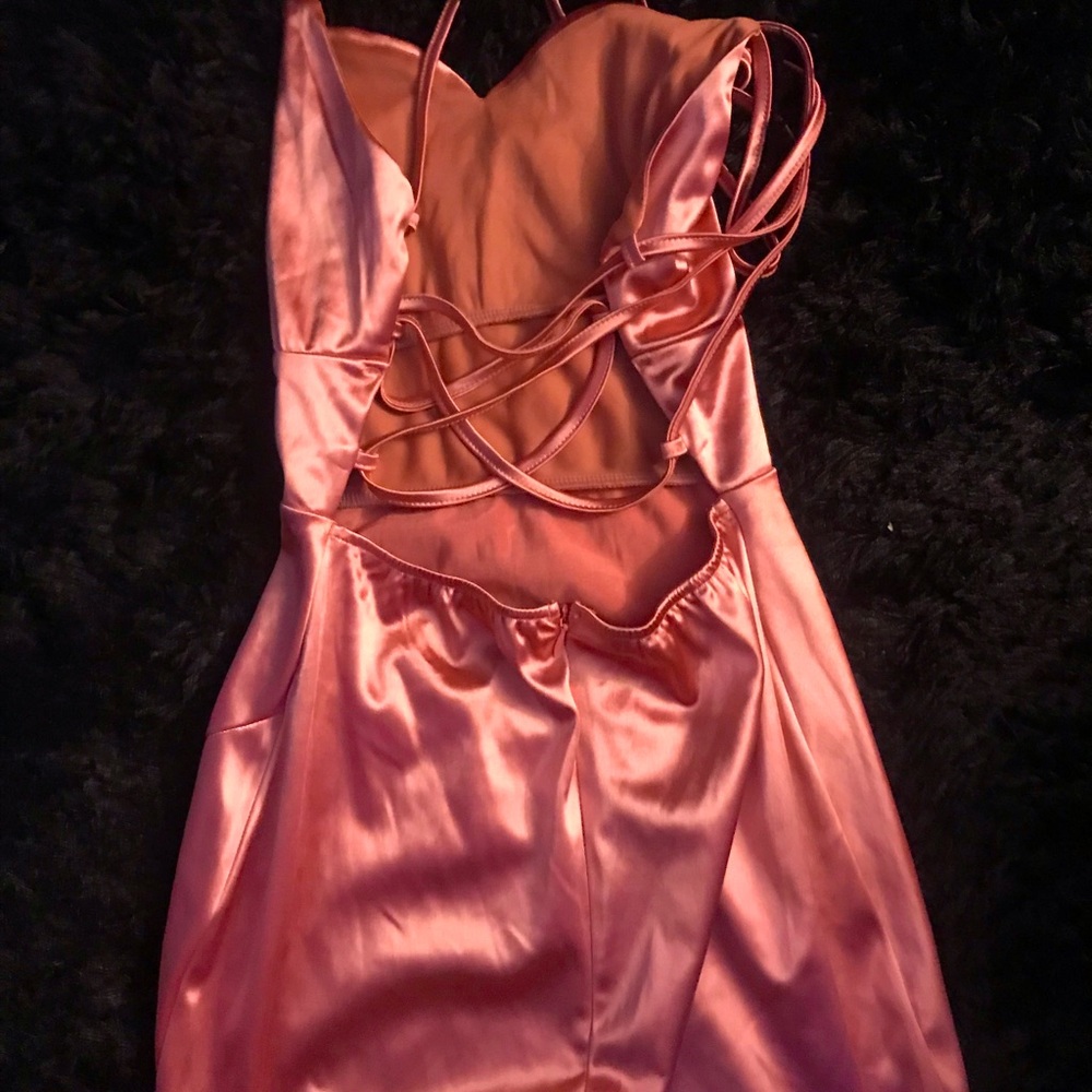 Pink/champagne prom dress